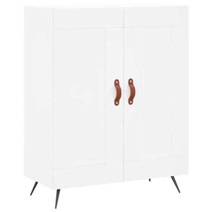 Buffet blanc 69,5x34x90 cm bois d'ingénierie - Photo n°1