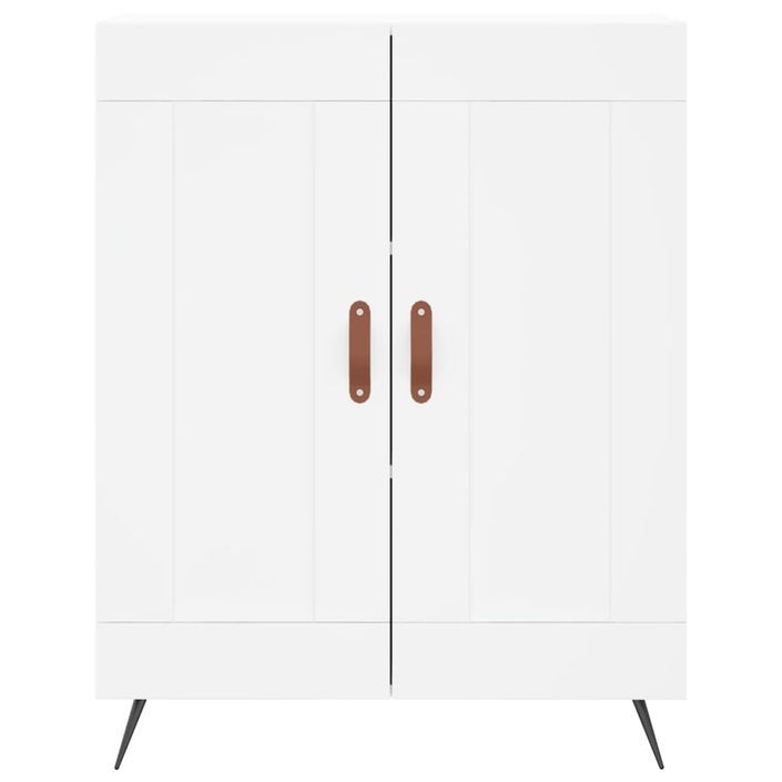 Buffet blanc 69,5x34x90 cm bois d'ingénierie - Photo n°5