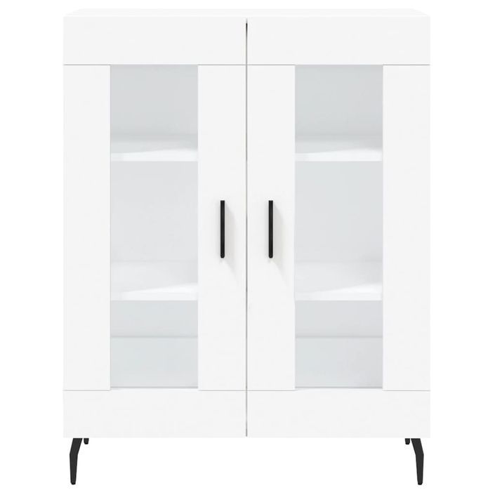 Buffet blanc 69,5x34x90 cm bois d'ingénierie - Photo n°5