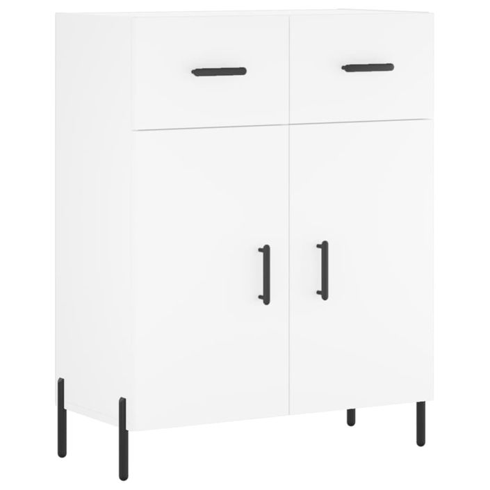 Buffet blanc 69,5x34x90 cm bois d'ingénierie - Photo n°1