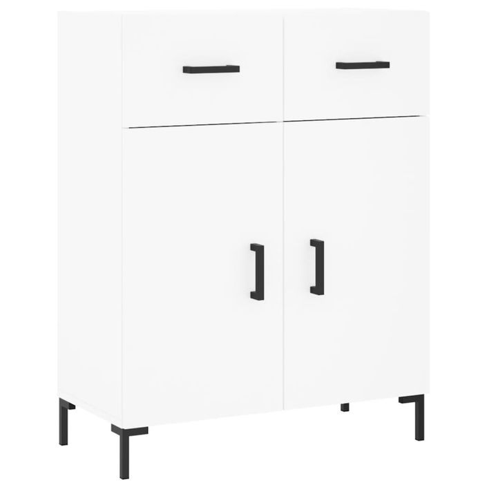 Buffet blanc 69,5x34x90 cm bois d'ingénierie - Photo n°1