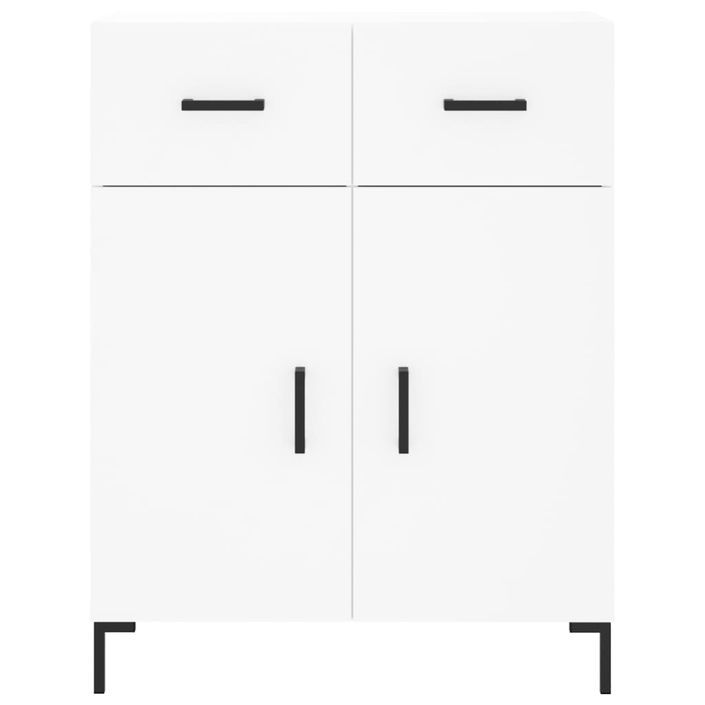 Buffet blanc 69,5x34x90 cm bois d'ingénierie - Photo n°6