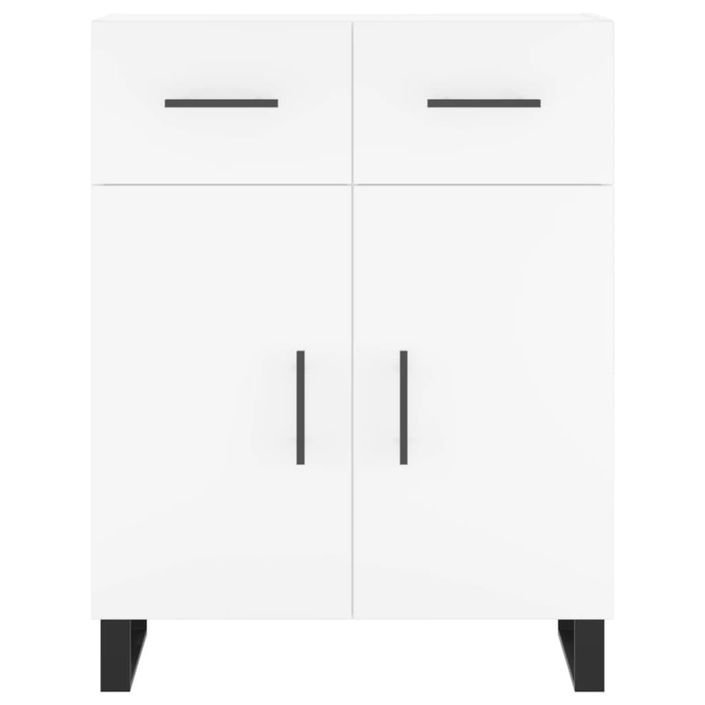 Buffet blanc 69,5x34x90 cm bois d'ingénierie - Photo n°6