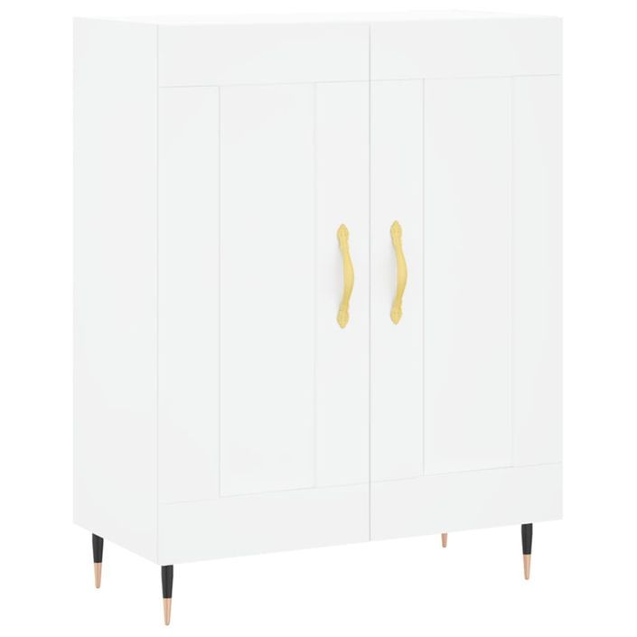 Buffet blanc 69,5x34x90 cm bois d'ingénierie - Photo n°1