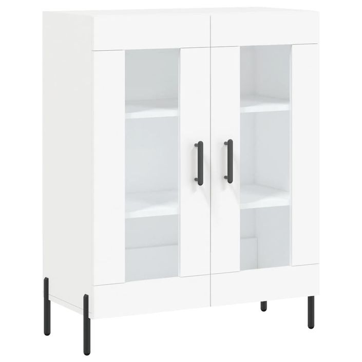 Buffet blanc 69,5x34x90 cm bois d'ingénierie - Photo n°1