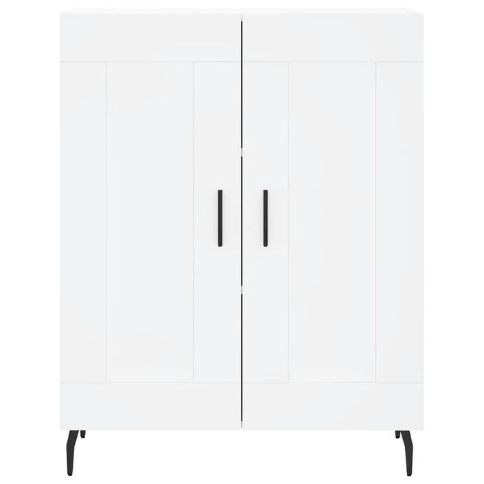 Buffet blanc 69,5x34x90 cm bois d'ingénierie - Photo n°5