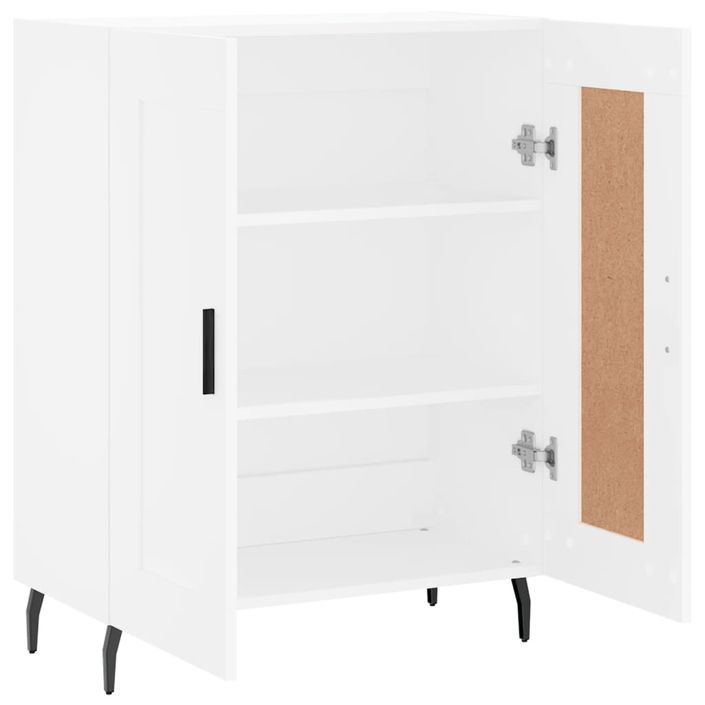 Buffet blanc 69,5x34x90 cm bois d'ingénierie - Photo n°6