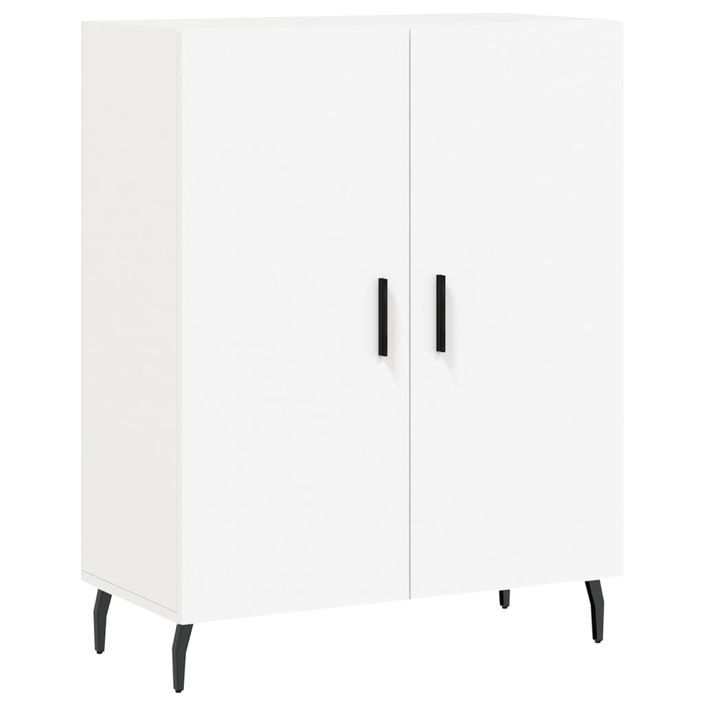 Buffet blanc 69,5x34x90 cm bois d'ingénierie - Photo n°1