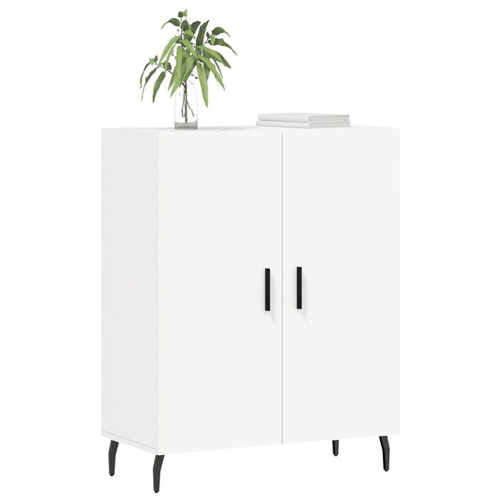 Buffet blanc 69,5x34x90 cm bois d'ingénierie - Photo n°3