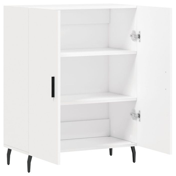 Buffet blanc 69,5x34x90 cm bois d'ingénierie - Photo n°6