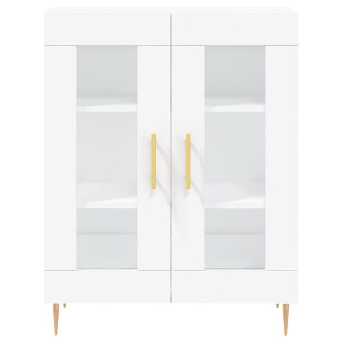 Buffet blanc 69,5x34x90 cm bois d'ingénierie - Photo n°5