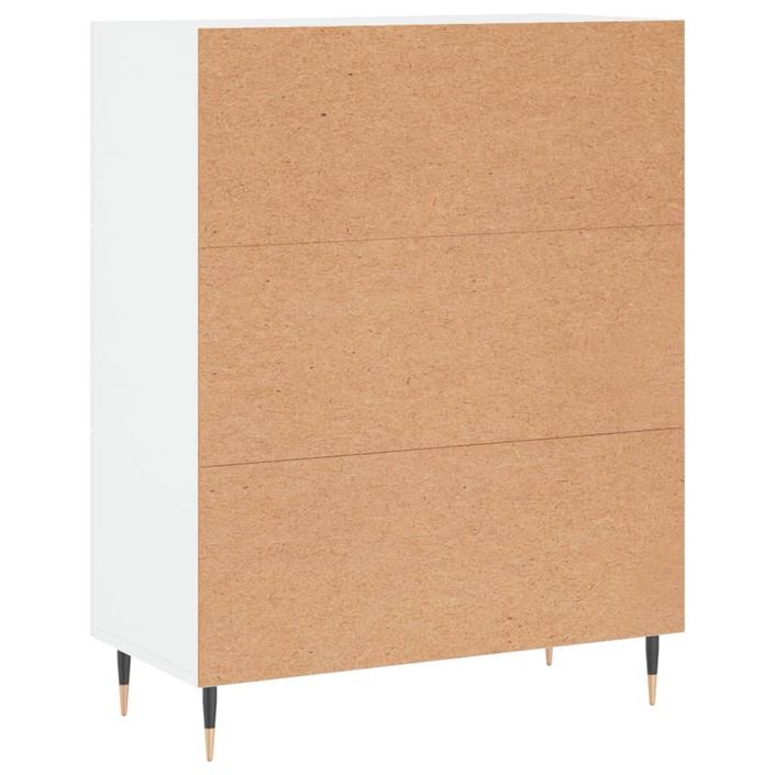 Buffet blanc 69,5x34x90 cm bois d'ingénierie - Photo n°8