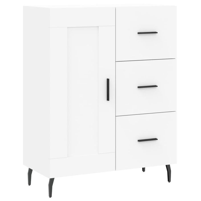 Buffet blanc 69,5x34x90 cm bois d'ingénierie - Photo n°1