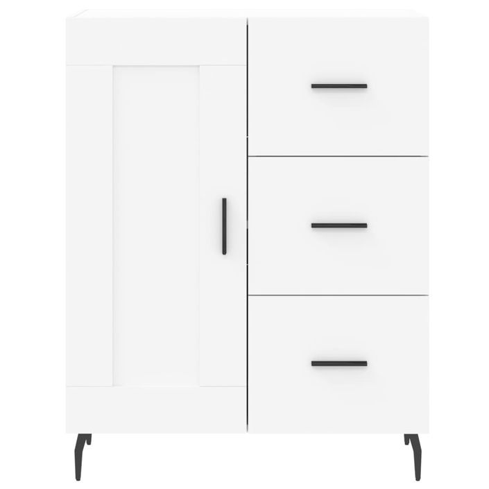 Buffet blanc 69,5x34x90 cm bois d'ingénierie - Photo n°5