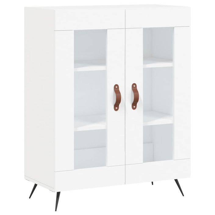 Buffet blanc 69,5x34x90 cm bois d'ingénierie - Photo n°1