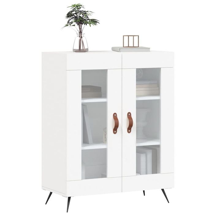 Buffet blanc 69,5x34x90 cm bois d'ingénierie - Photo n°3