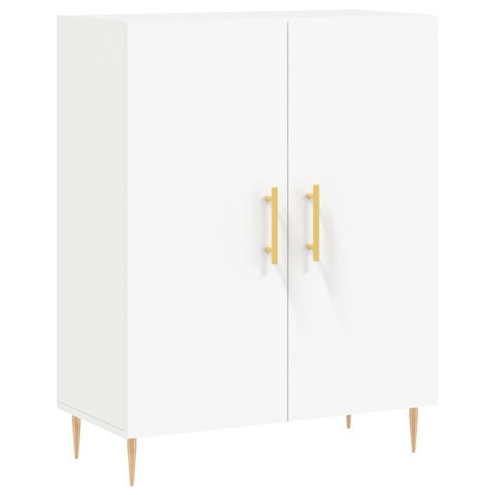 Buffet blanc 69,5x34x90 cm bois d'ingénierie - Photo n°1