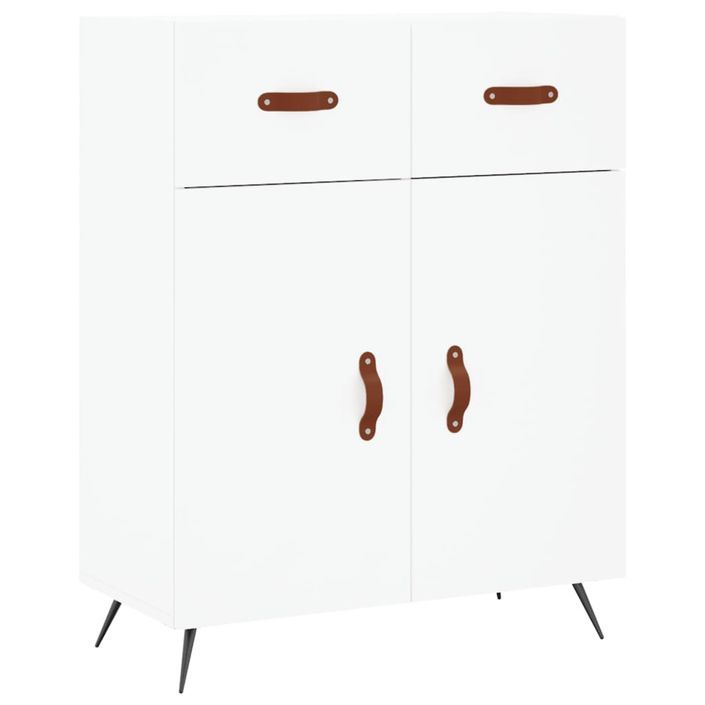 Buffet blanc 69,5x34x90 cm bois d'ingénierie - Photo n°1