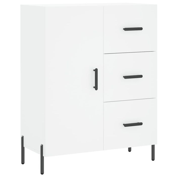 Buffet blanc 69,5x34x90 cm bois d'ingénierie - Photo n°1