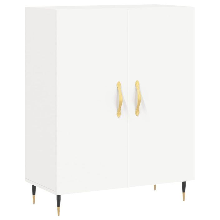 Buffet blanc 69,5x34x90 cm bois d'ingénierie - Photo n°1