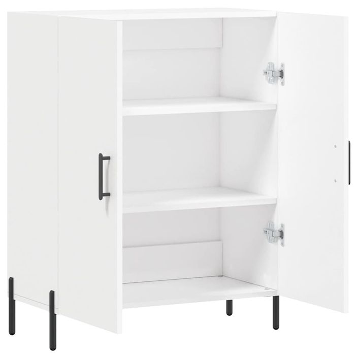 Buffet blanc 69,5x34x90 cm bois d'ingénierie - Photo n°6