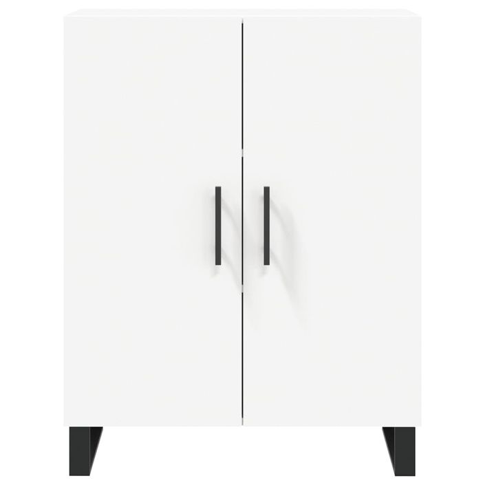 Buffet blanc 69,5x34x90 cm bois d'ingénierie - Photo n°5