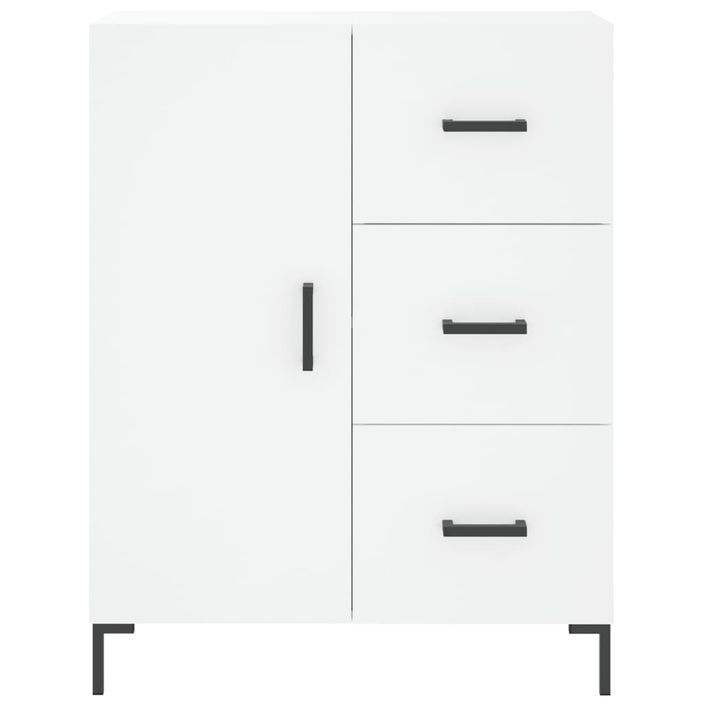 Buffet blanc 69,5x34x90 cm bois d'ingénierie - Photo n°5