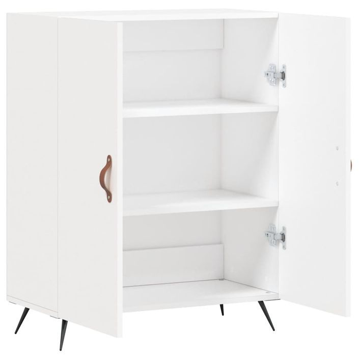 Buffet blanc 69,5x34x90 cm bois d'ingénierie - Photo n°6