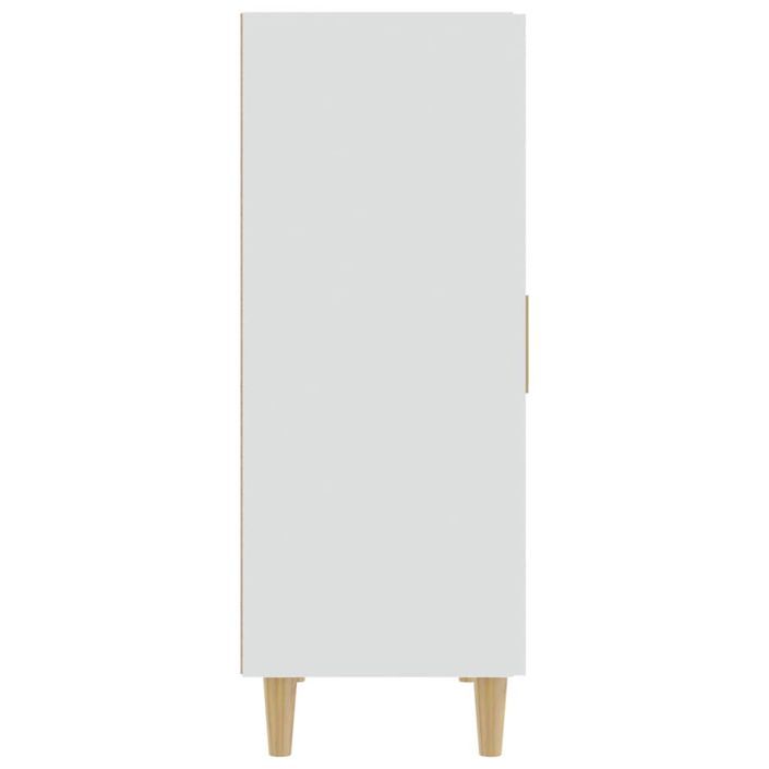 Buffet Blanc 70x34x90 cm Bois d'ingénierie - Photo n°4