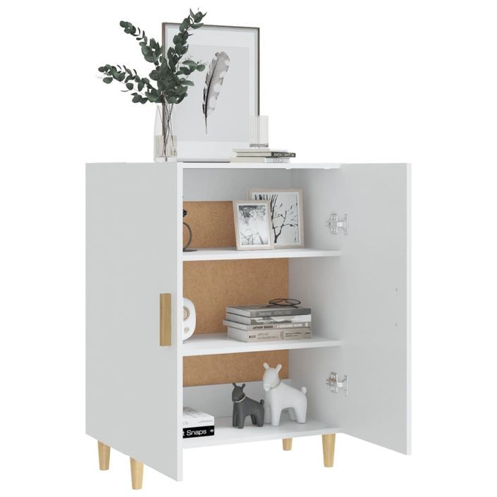 Buffet Blanc 70x34x90 cm Bois d'ingénierie - Photo n°7