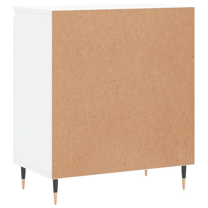 Buffet Blanc brillant 60x35x70 cm Bois d'ingénierie - Photo n°8