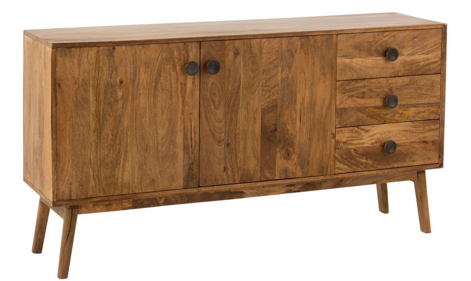 Buffet bois de manguier Laurenne L 145 cm - Photo n°1