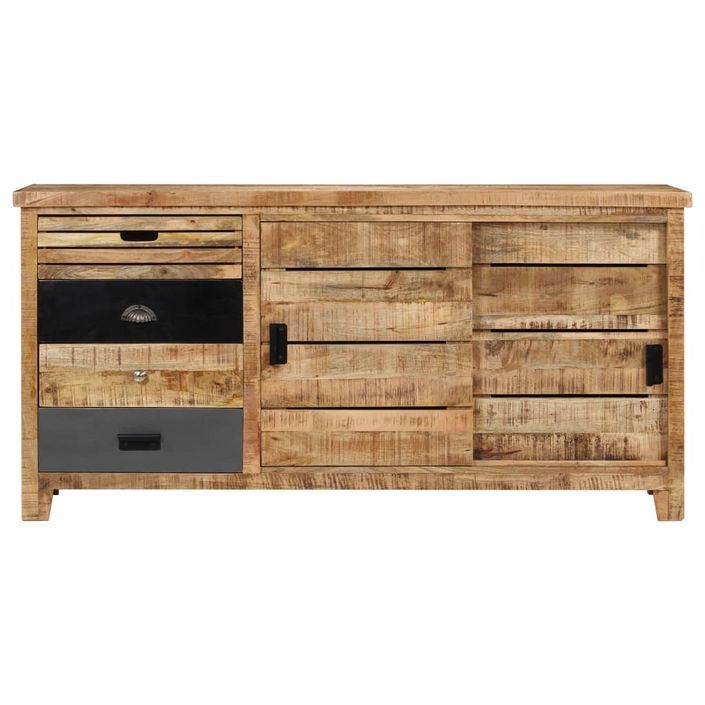 Buffet Bois de manguier solide 160 x 40 x 80 cm - Photo n°4