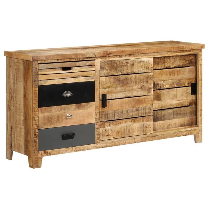 Buffet Bois de manguier solide 160 x 40 x 80 cm - Photo n°9