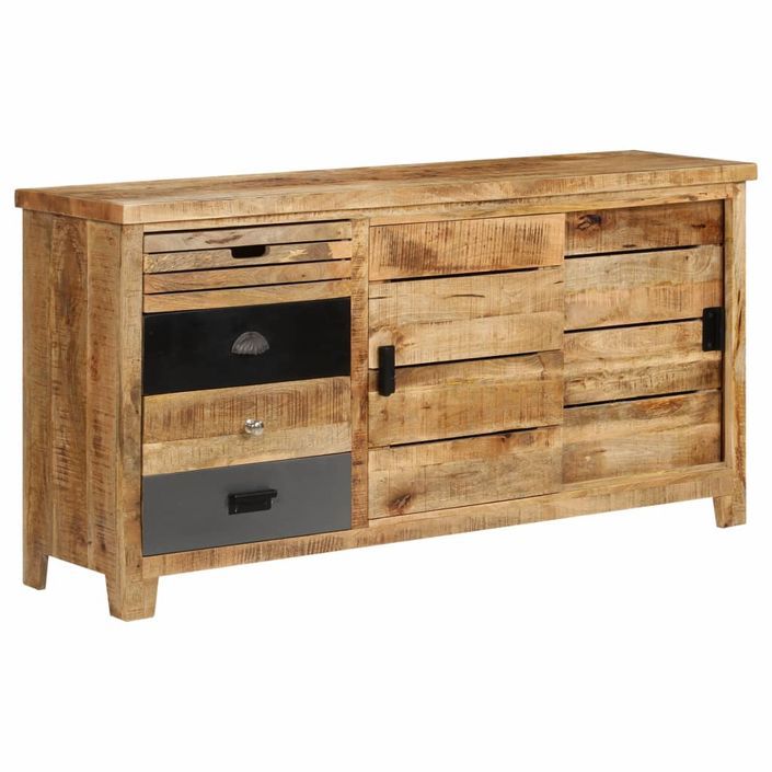 Buffet Bois de manguier solide 160 x 40 x 80 cm - Photo n°10