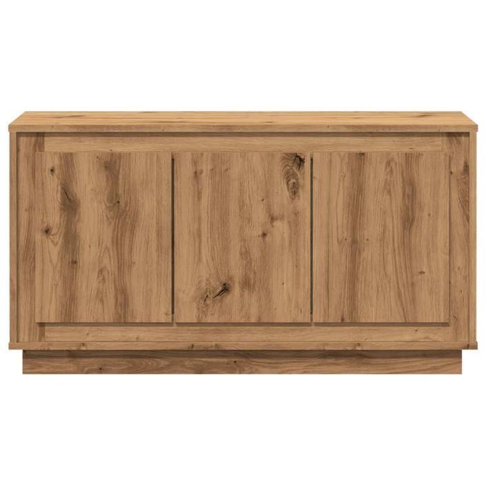 Buffet chêne artisanal 102x35x55 cm bois d'ingénierie - Photo n°4