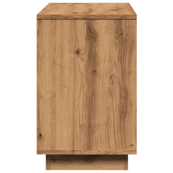 Buffet chêne artisanal 102x35x55 cm bois d'ingénierie - Photo n°5