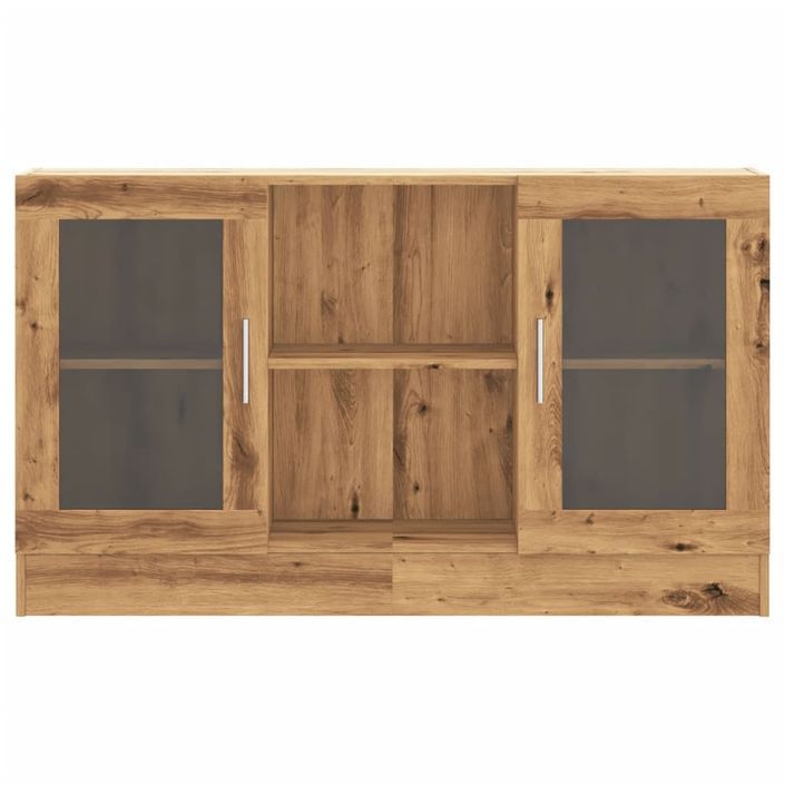 Buffet chêne artisanal 120x30,5x70 cm bois d'ingénierie - Photo n°4