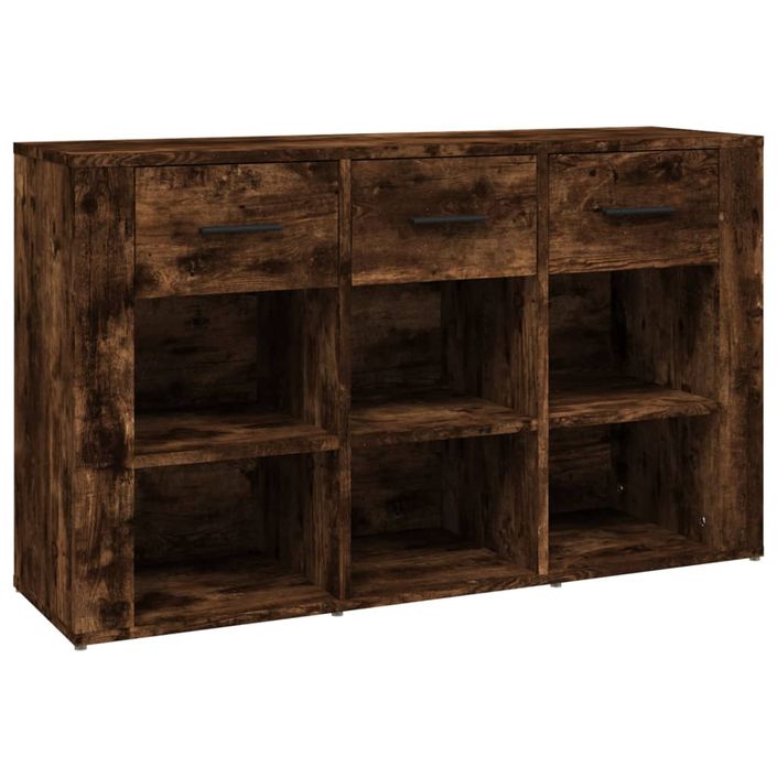 Buffet Chêne fumé 100x30x59,5 cm Bois d'ingénierie - Photo n°1