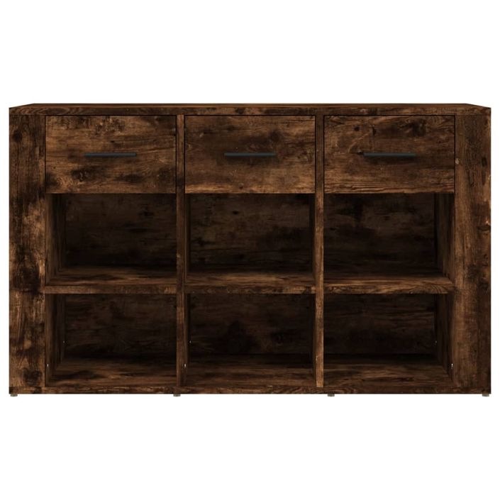 Buffet Chêne fumé 100x30x59,5 cm Bois d'ingénierie - Photo n°6