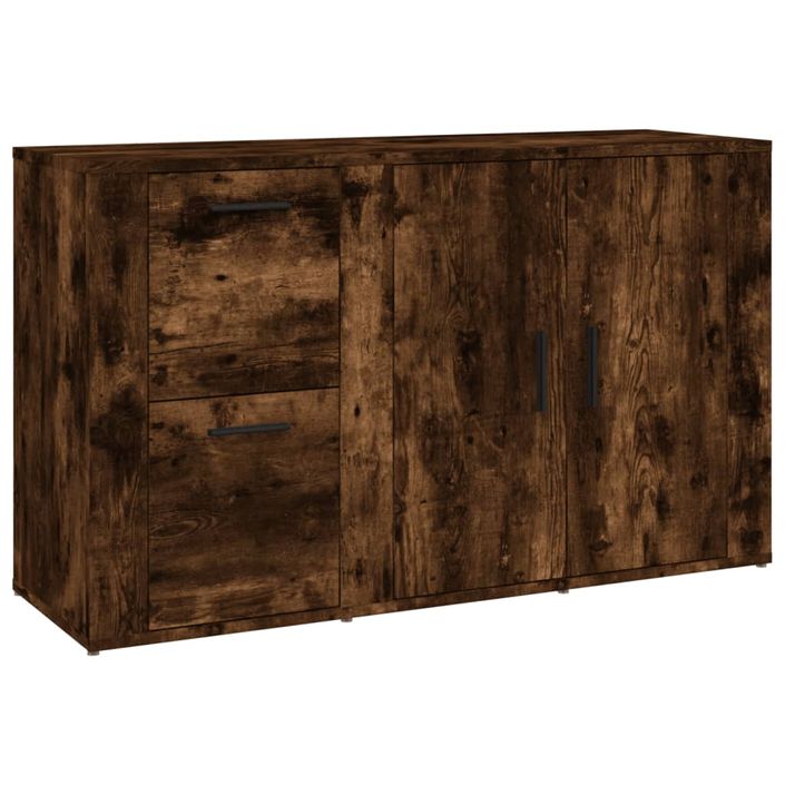 Buffet Chêne fumé 100x33x59,5 cm Bois d'ingénierie - Photo n°1