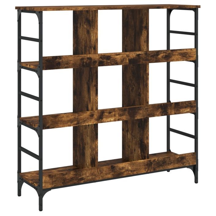 Buffet chêne fumé 102x32x103,5 cm bois d'ingénierie - Photo n°6