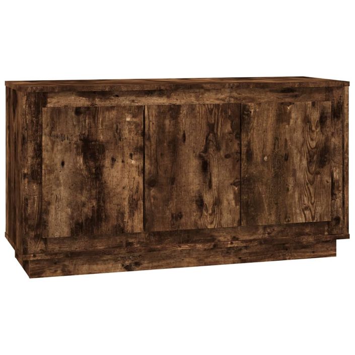 Buffet chêne fumé 102x35x55 cm bois d'ingénierie - Photo n°1