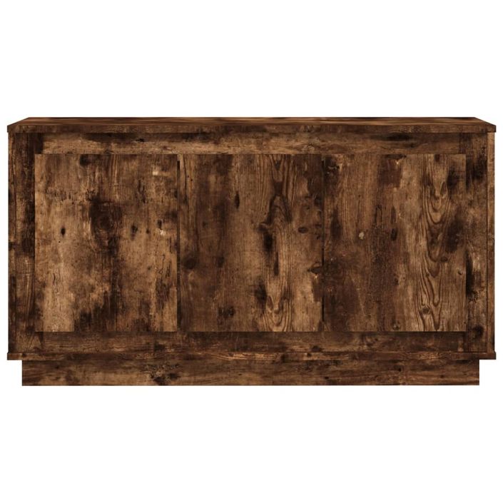 Buffet chêne fumé 102x35x55 cm bois d'ingénierie - Photo n°5