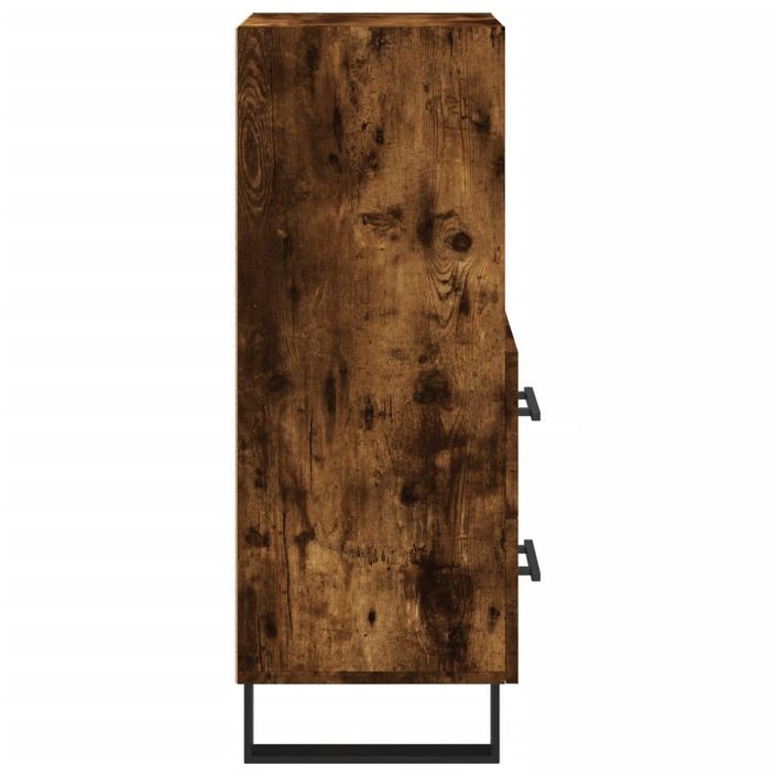 Buffet Chêne fumé 34,5x34x90 cm Bois d'ingénierie - Photo n°7