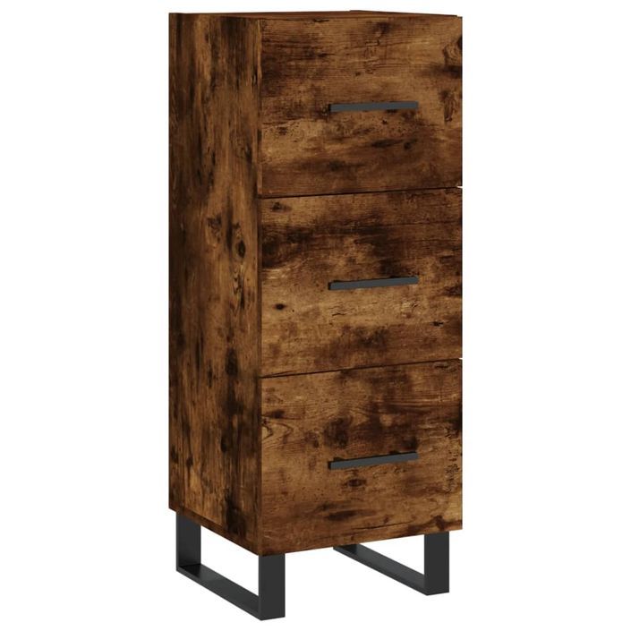 Buffet Chêne fumé 34,5x34x90 cm Bois d'ingénierie - Photo n°1