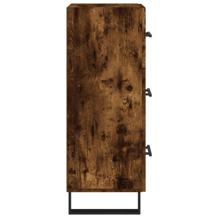 Buffet Chêne fumé 34,5x34x90 cm Bois d'ingénierie - Photo n°7