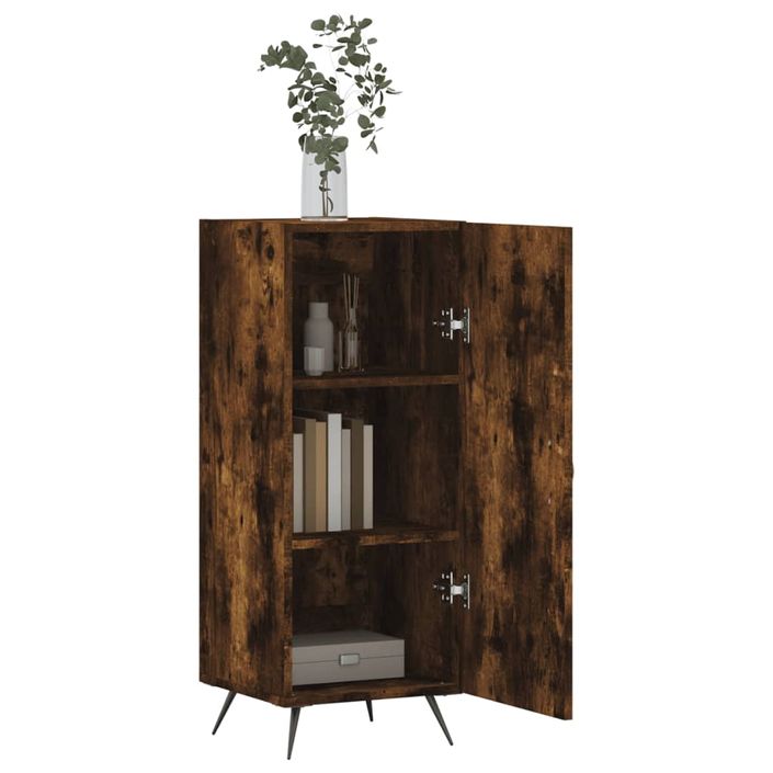 Buffet Chêne fumé 34,5x34x90 cm Bois d'ingénierie - Photo n°4