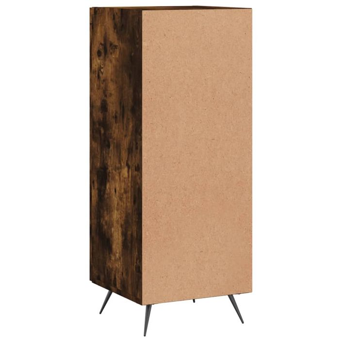 Buffet Chêne fumé 34,5x34x90 cm Bois d'ingénierie - Photo n°8