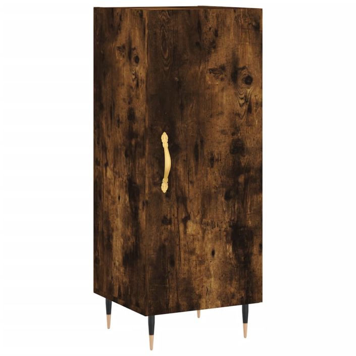 Buffet Chêne fumé 34,5x34x90 cm Bois d'ingénierie - Photo n°1